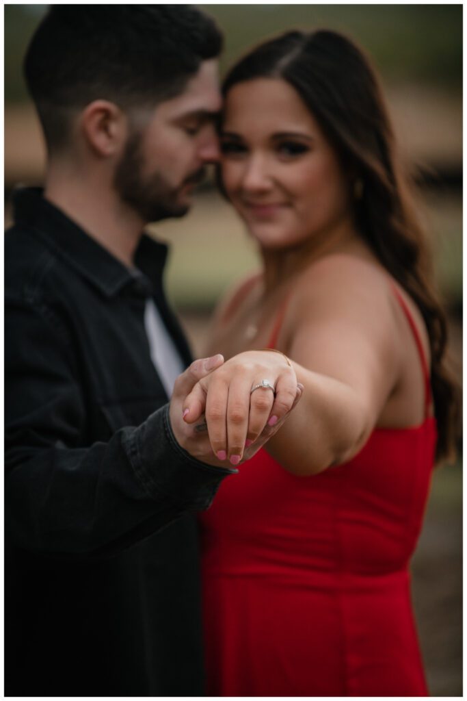 Creative portrait of wedding ring detail by Coastal Chic Studios