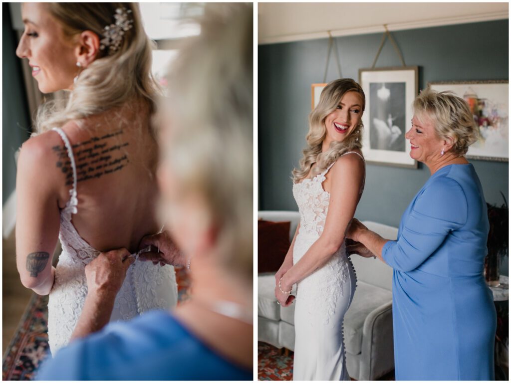 bridal preparations at The Perry Lane in Savannah Georgia