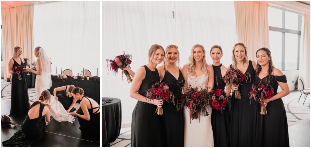 Bridal party at The Perry Lane in Savannah Georgia