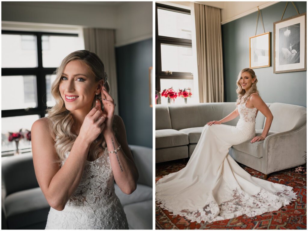 Bridal suite portraits at The Perry Lane in Savannah Georgia