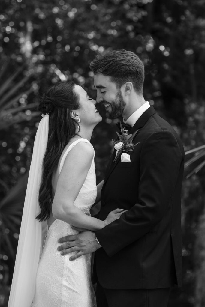 candid wedding photo lowcountry first look laughter